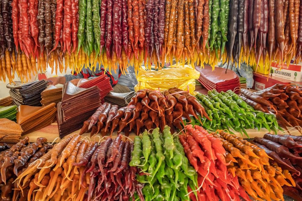 Colorful Churchkhela sweets